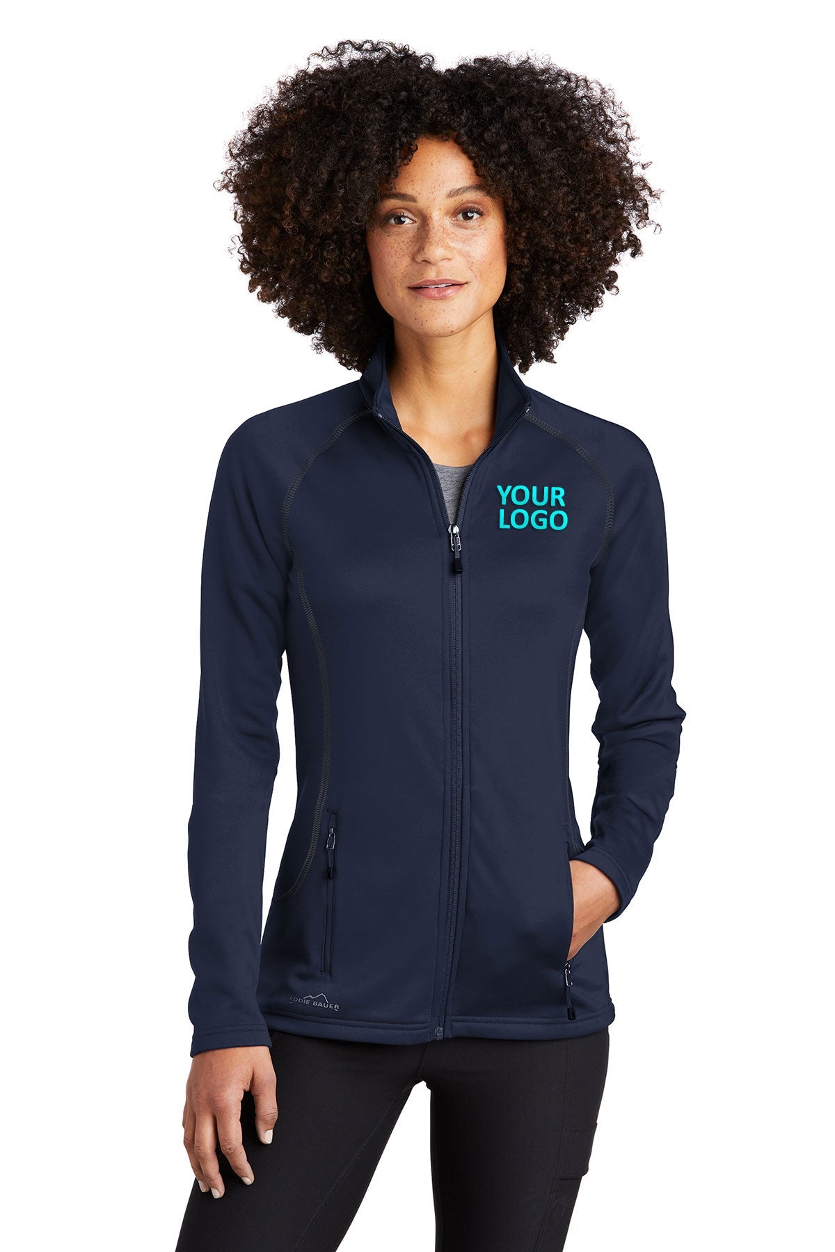 Eddie Bauer River Blue Navy EB247 custom sweatshirts for business