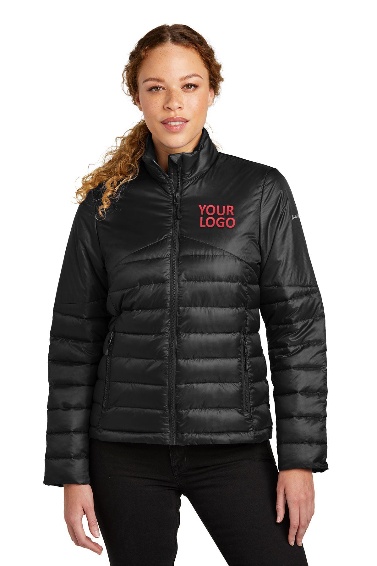 Eddie Bauer Ladies Custom Quilted Jackets, Deep Black [Century Sales and Management]