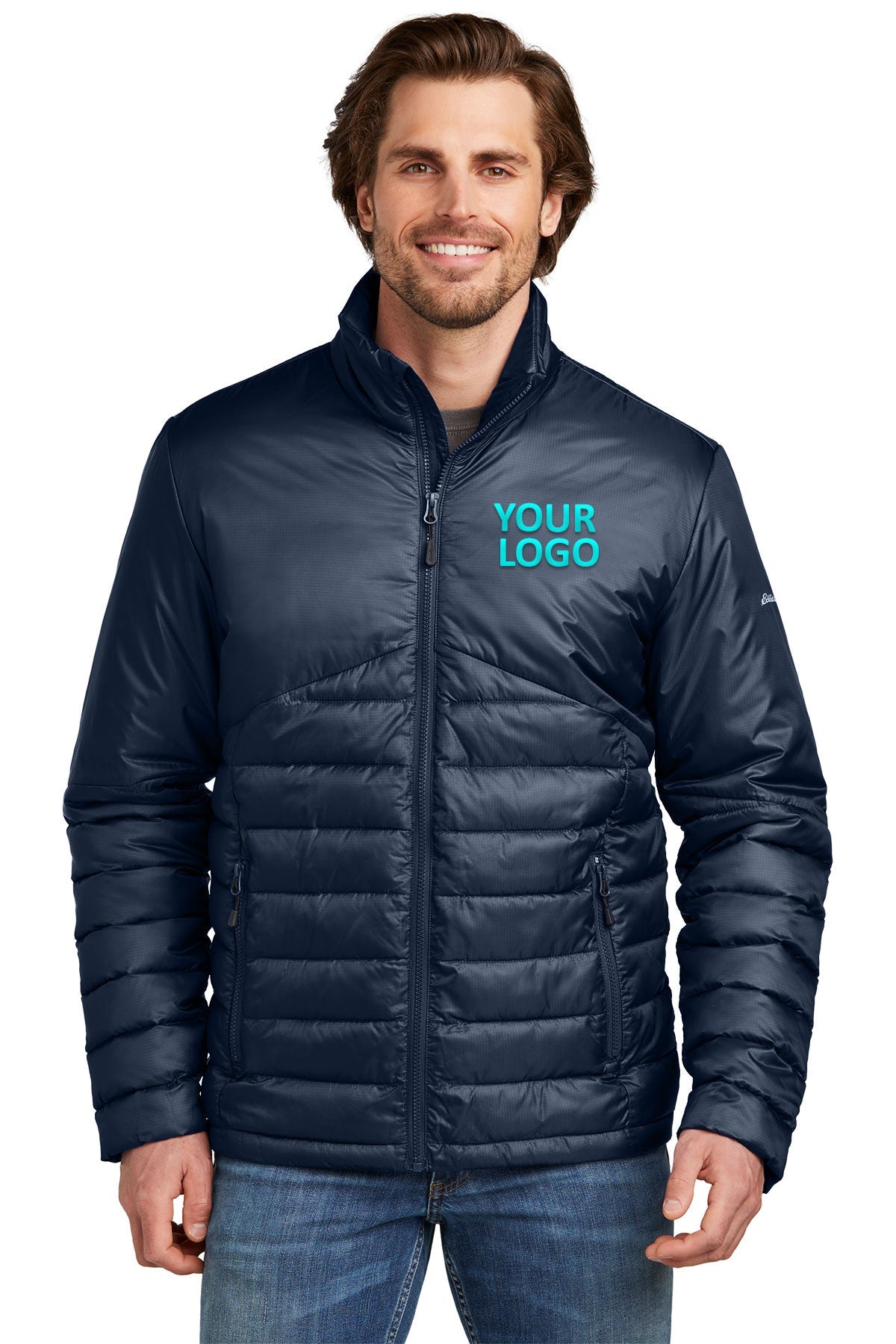 Eddie Bauer River Blue Navy EB510 custom logo jackets