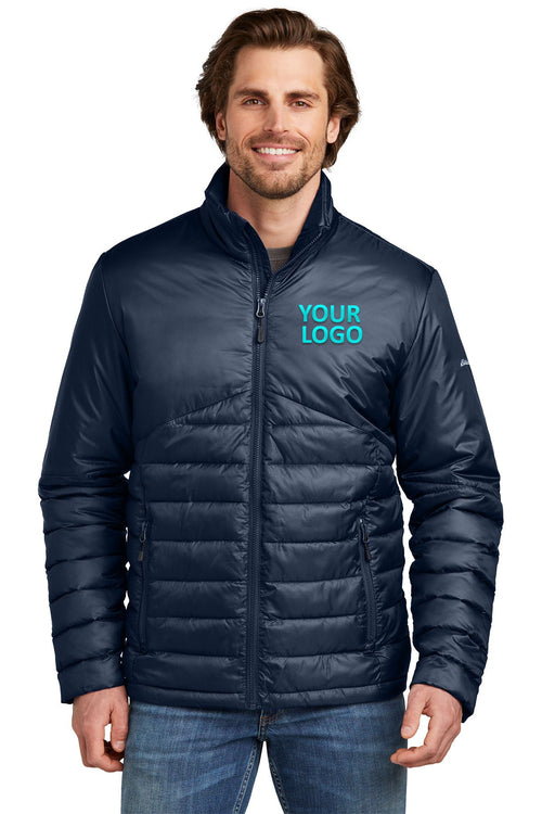 Eddie Bauer Ladies Custom Quilted Jackets, River Blue Navy