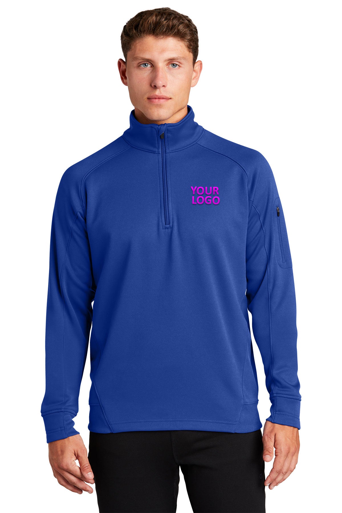 Sport-Tek True Royal F247 custom dri fit sweatshirts