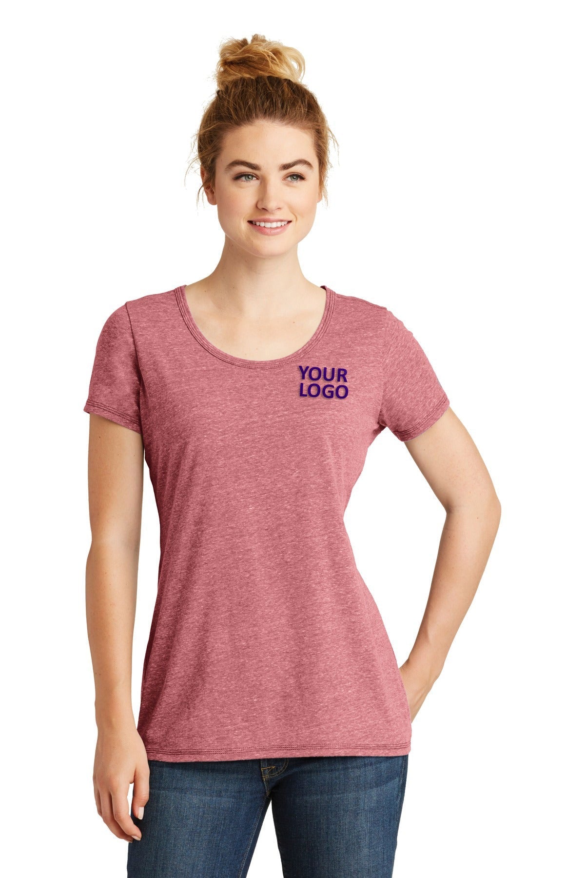 New Era Ladies Tri-Blend Performance Scoop Tee