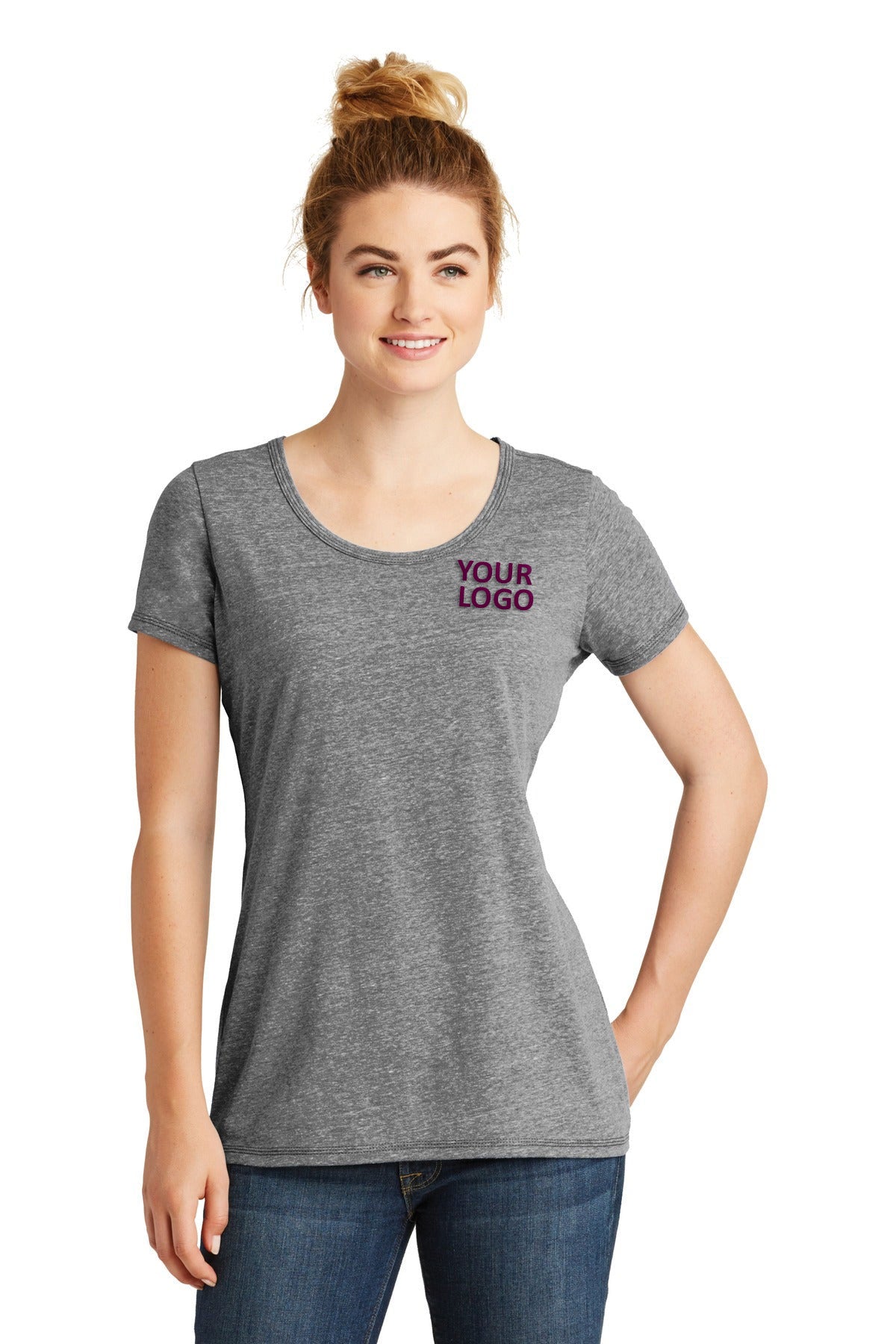New Era Ladies Tri-Blend Performance Scoop Tee