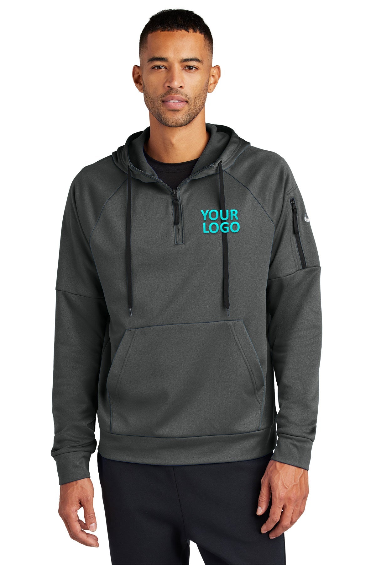 Nike Anthracite NKFD9742 custom embroidered sweatshirts