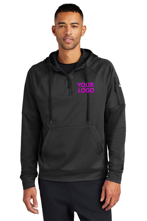 Nike Therma-FIT Pocket Pullover Branded Hoodies, Black