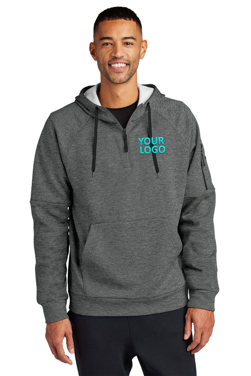 Nike Therma-FIT Pocket Pullover Branded Hoodies, Charcoal Heather