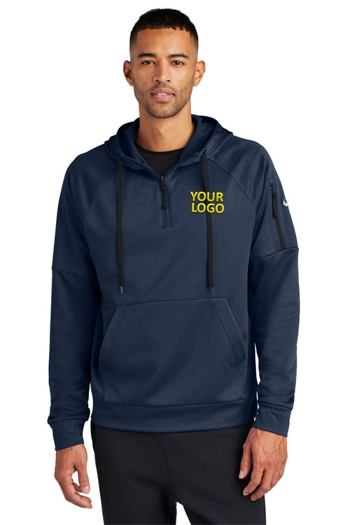 Nike Therma-FIT Pocket Pullover Hoodie, Navy [Zura Bio]