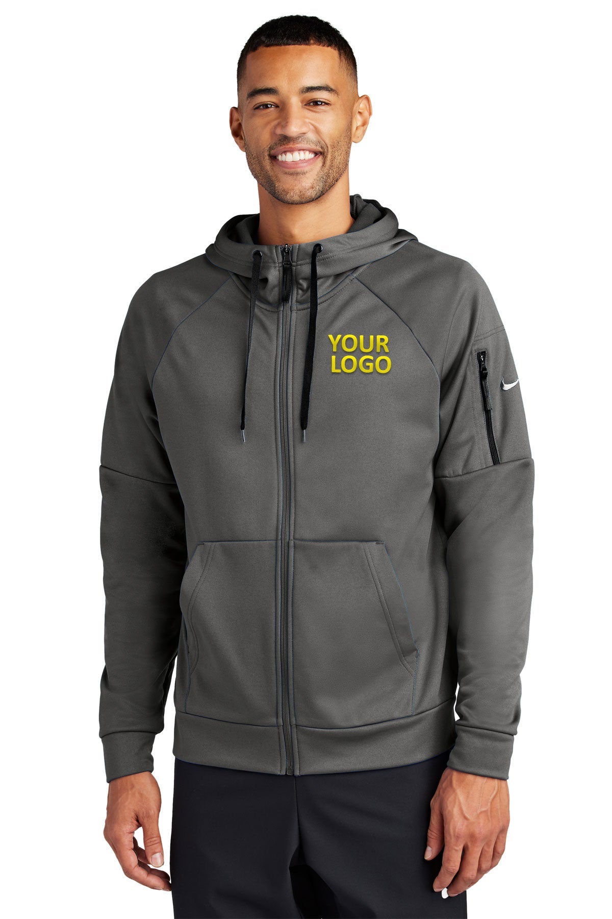 Nike Anthracite NKFD9859 custom logo sweatshirts