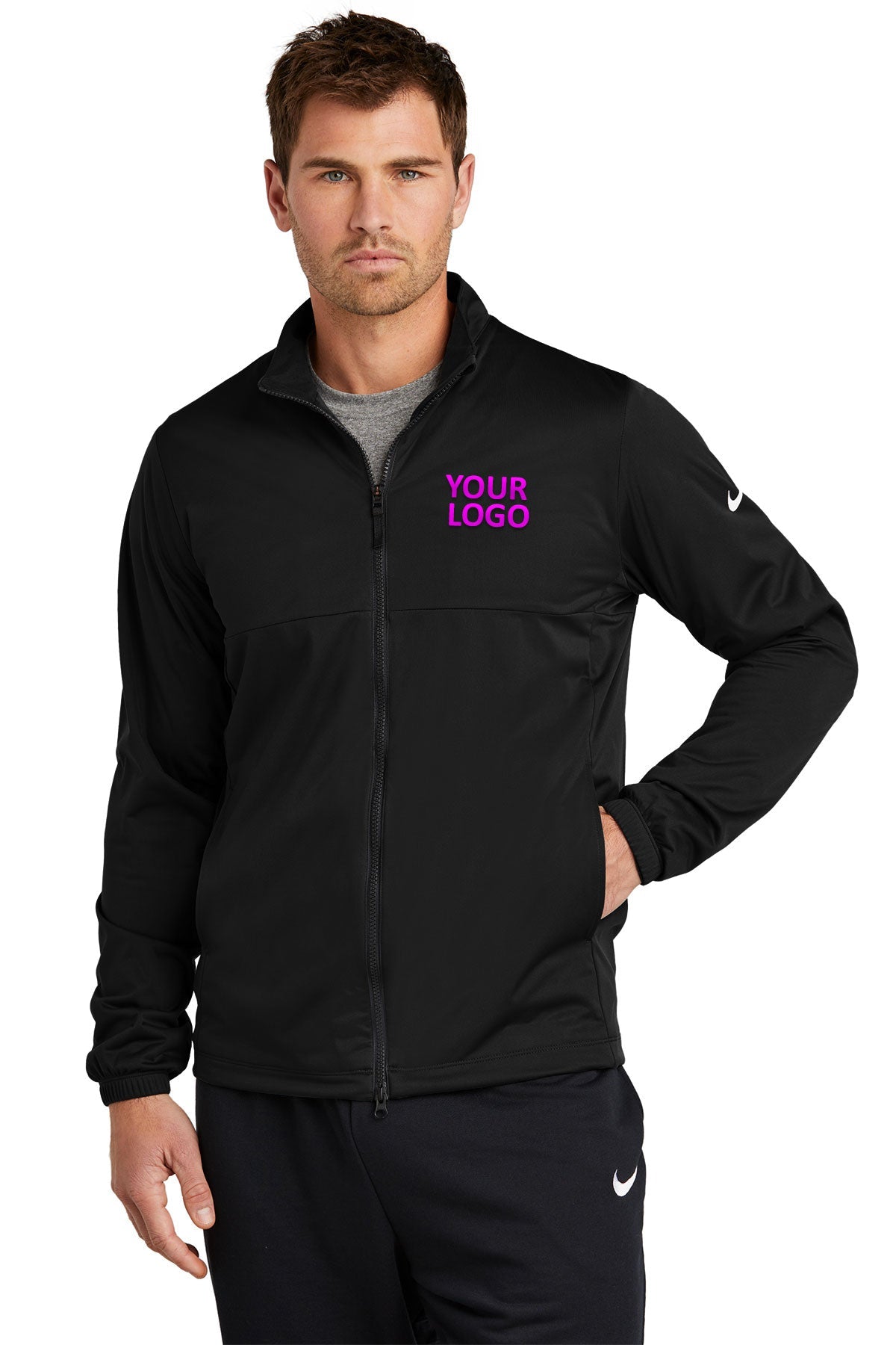 Nike Black NKDX6716 company jackets with logo