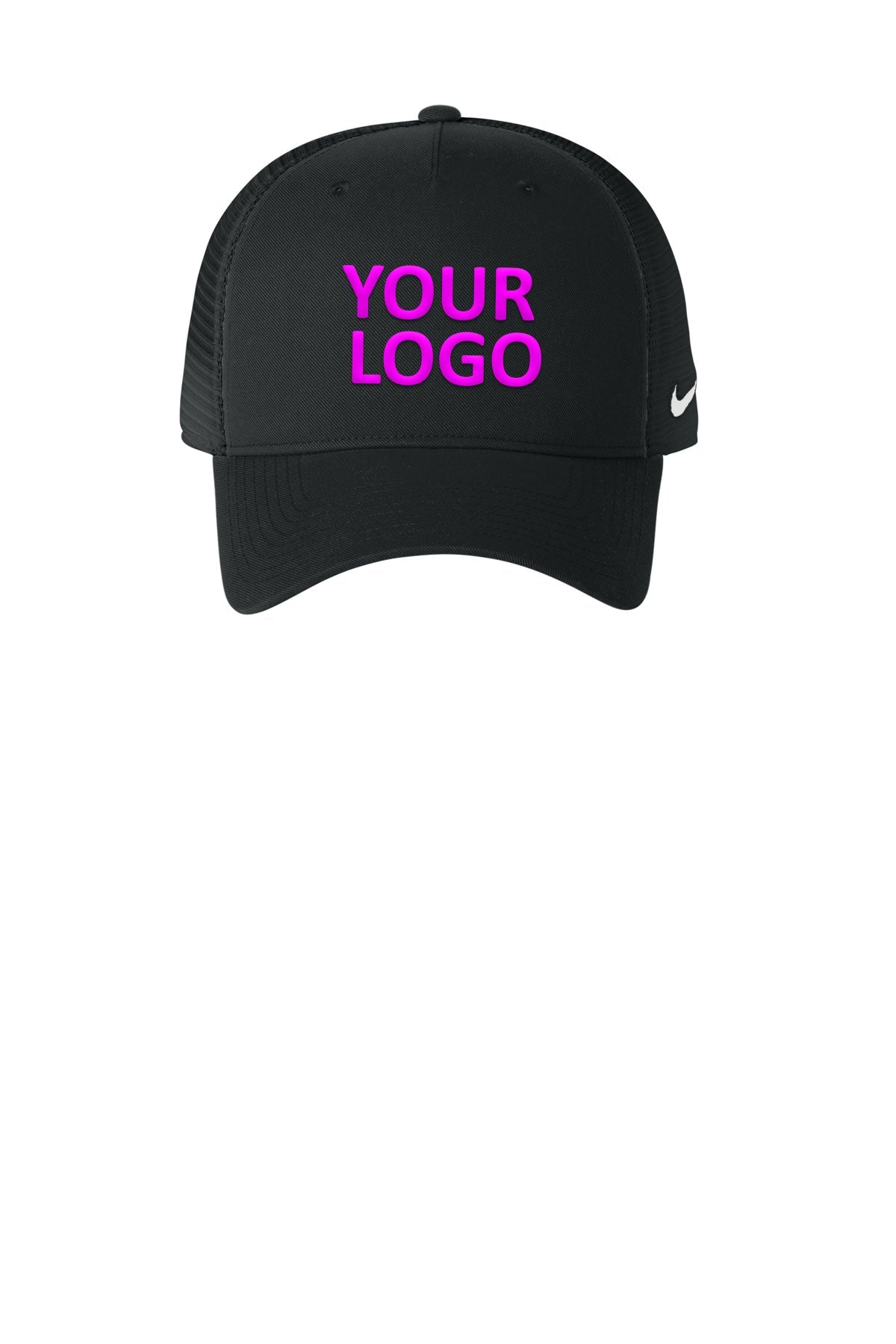 Nike Snapback Mesh Trucker Custom Caps, Black