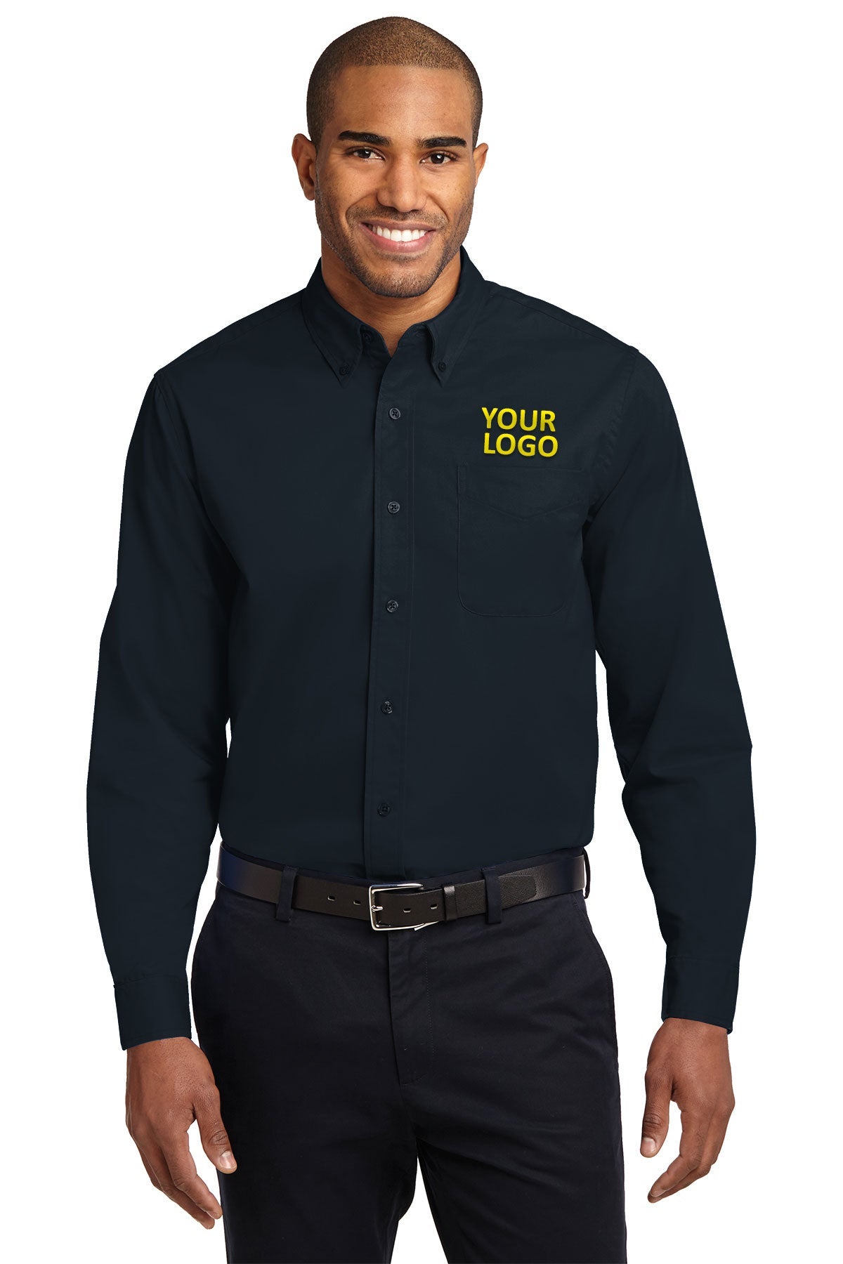 Port Authority Classic Navy/ Light Stone S608ES custom corporate clothing
