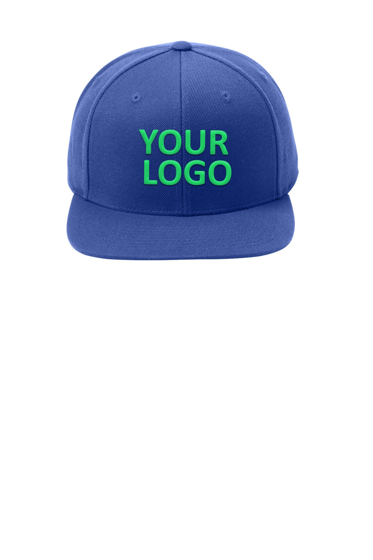 sport tek yupoong flat bill snapback cap true royal