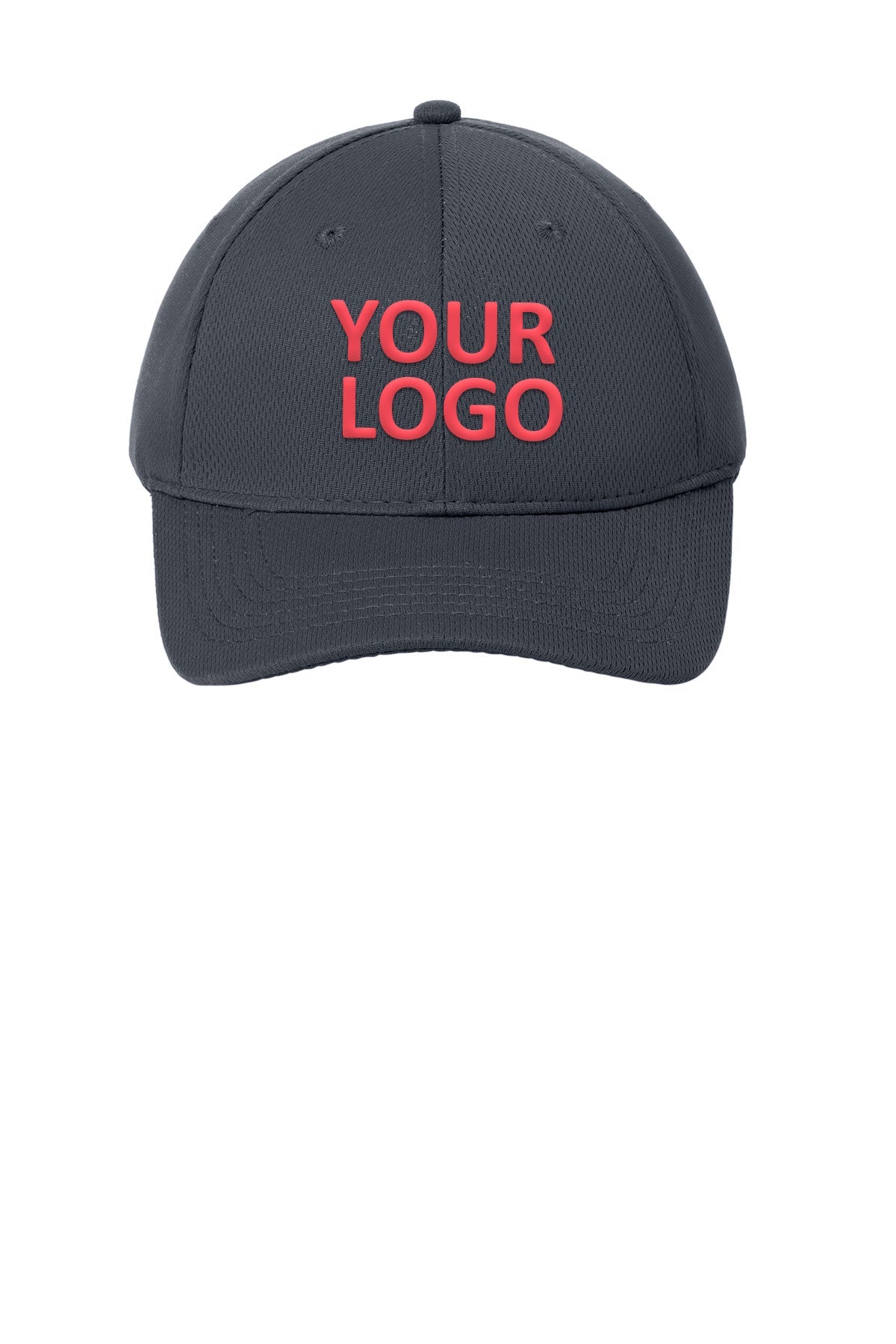 sport tek posicharge racermesh cap graphite grey