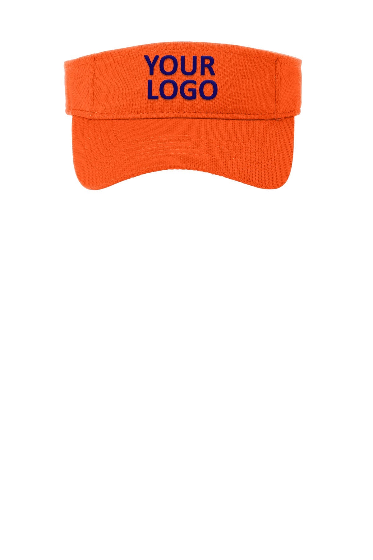 sport tek posicharge racermesh visor neon orange