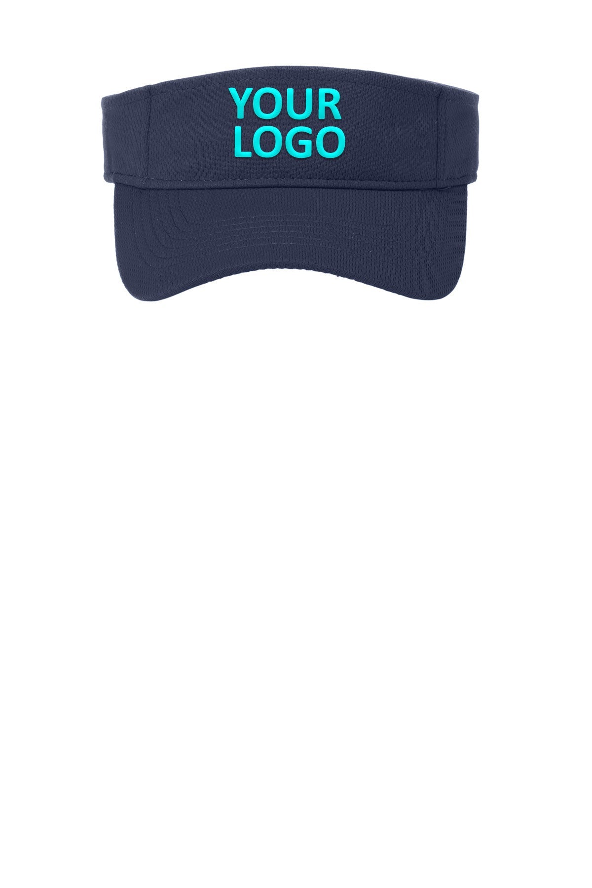 sport tek posicharge racermesh visor true navy