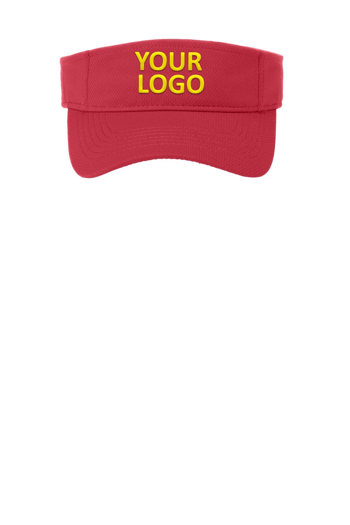 sport tek posicharge racermesh visor true red