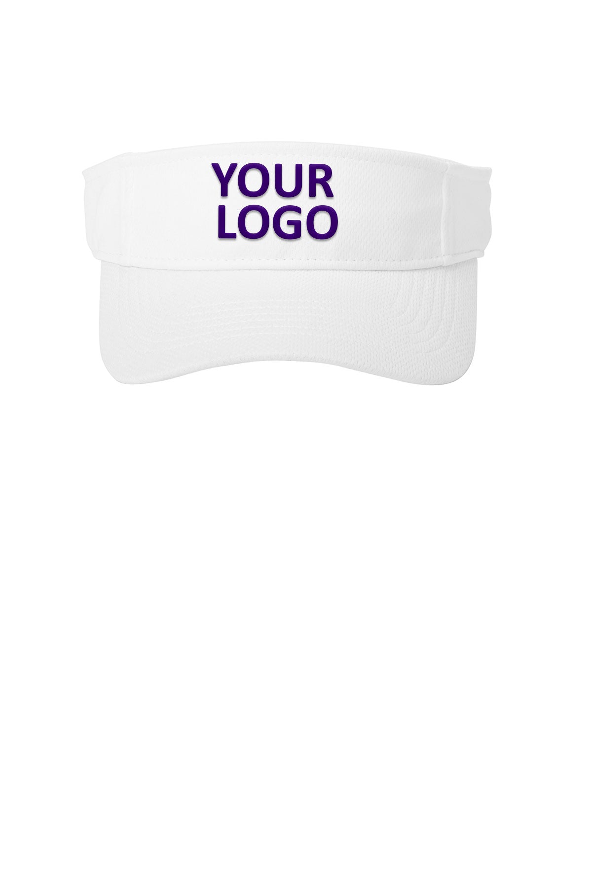 sport tek posicharge racermesh visor white