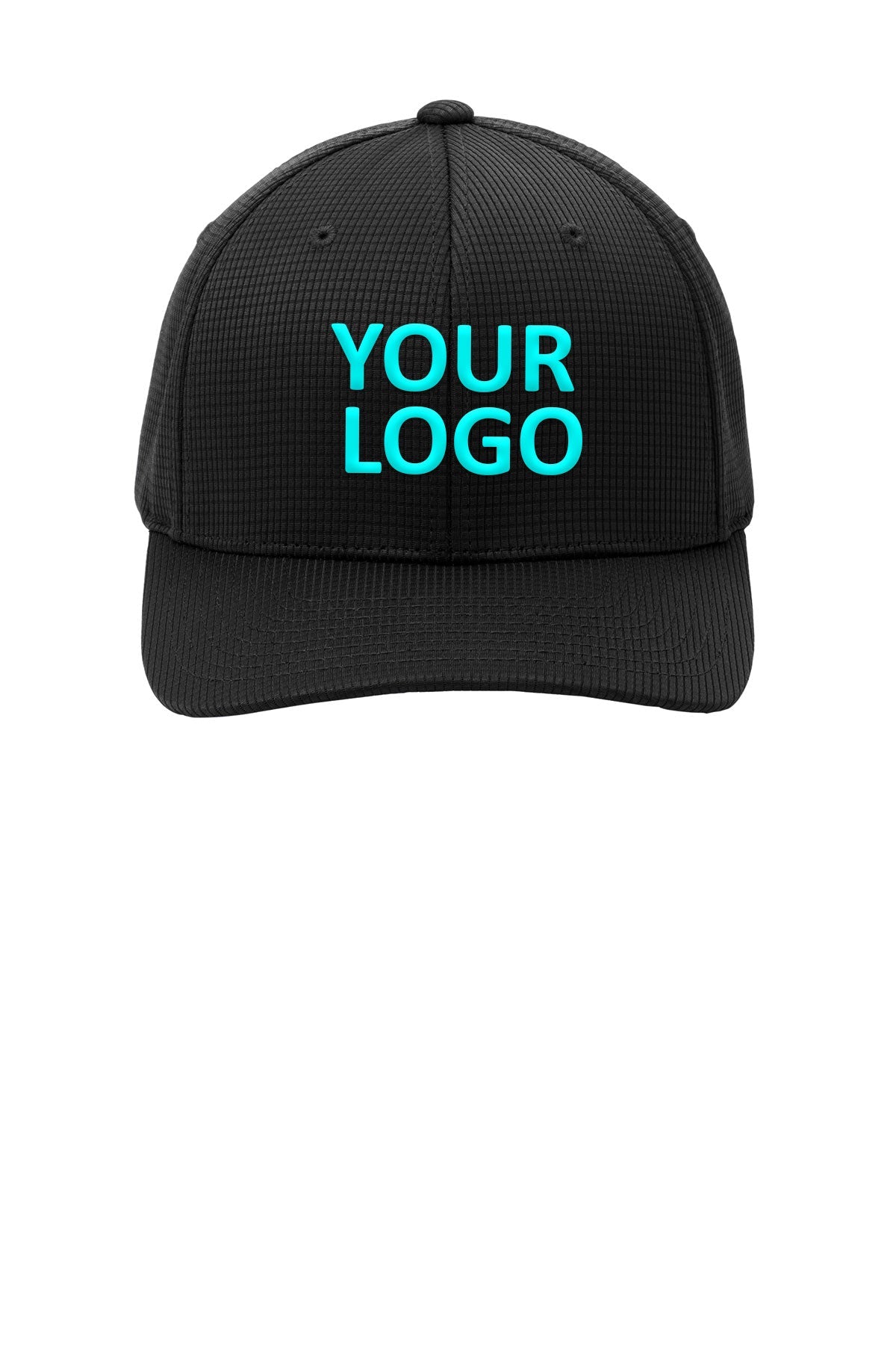 sport tek flexfit grid texture cap black