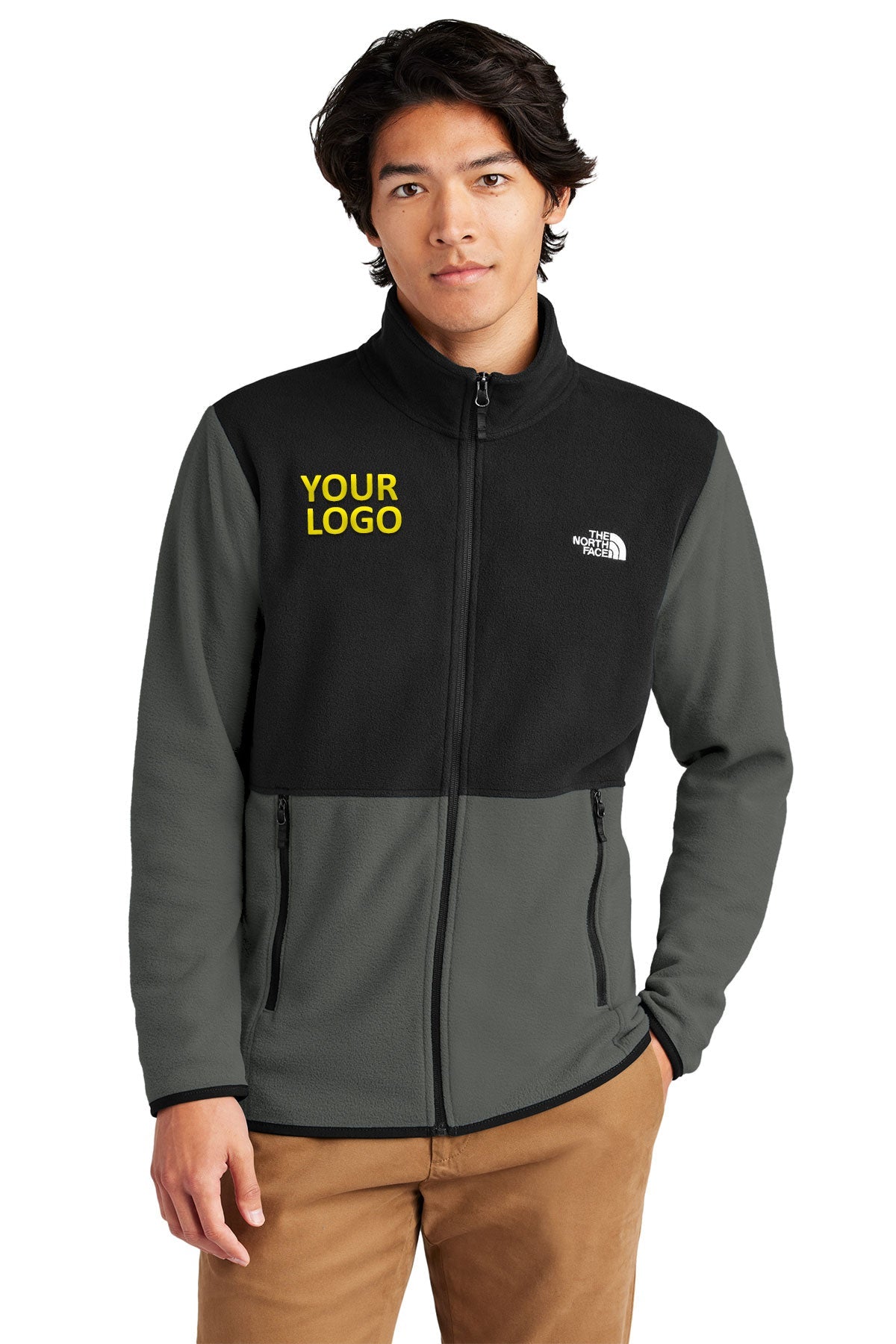 The North Face Asphalt Grey/ TNF Black NF0A7V4J business logo jackets