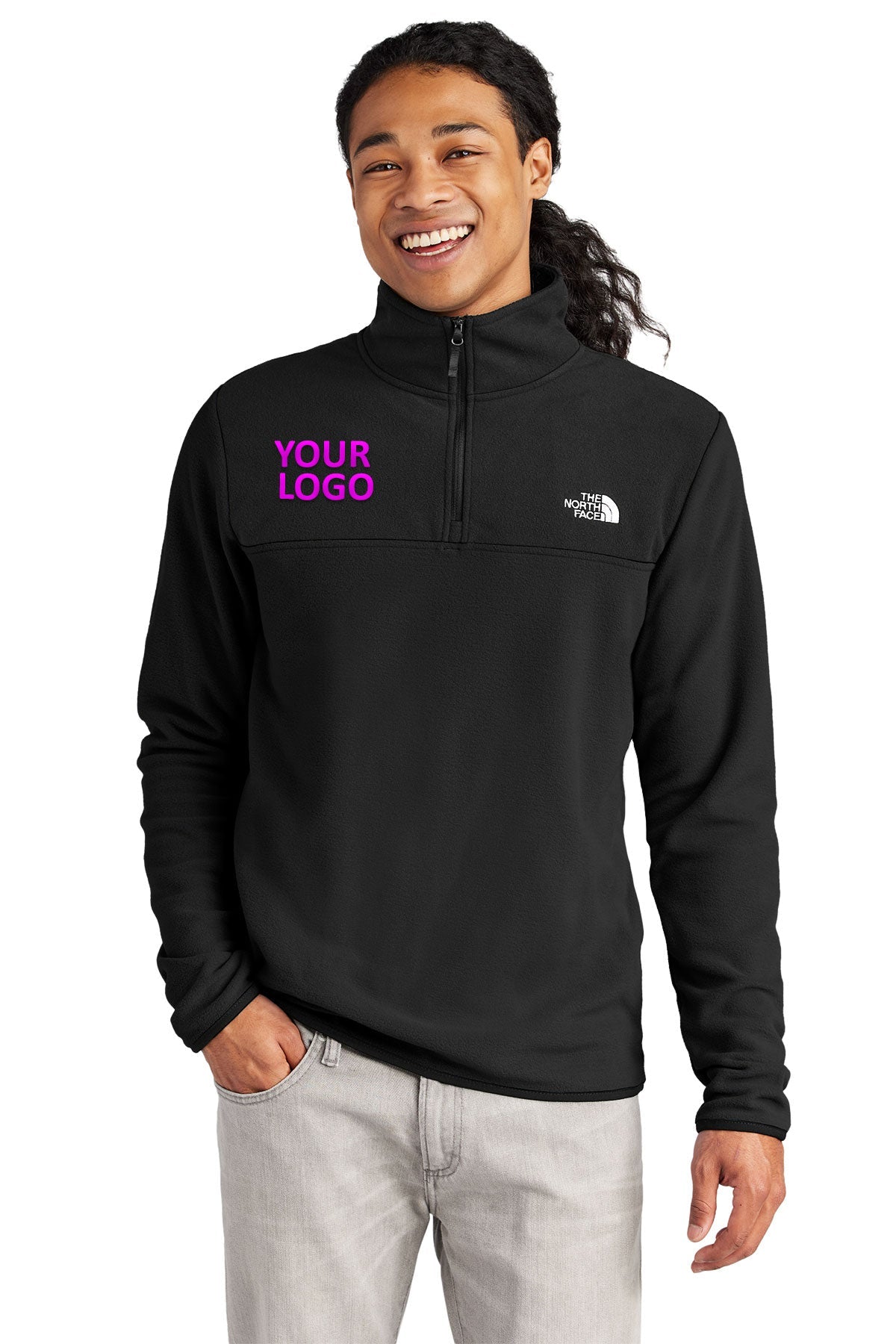 The North Face TNF Black NF0A7V4L company logo jackets