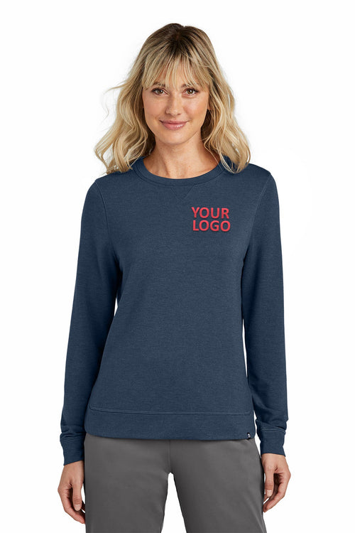 TravisMathew Custom Crew Sweatshirts, Light Grey Heather