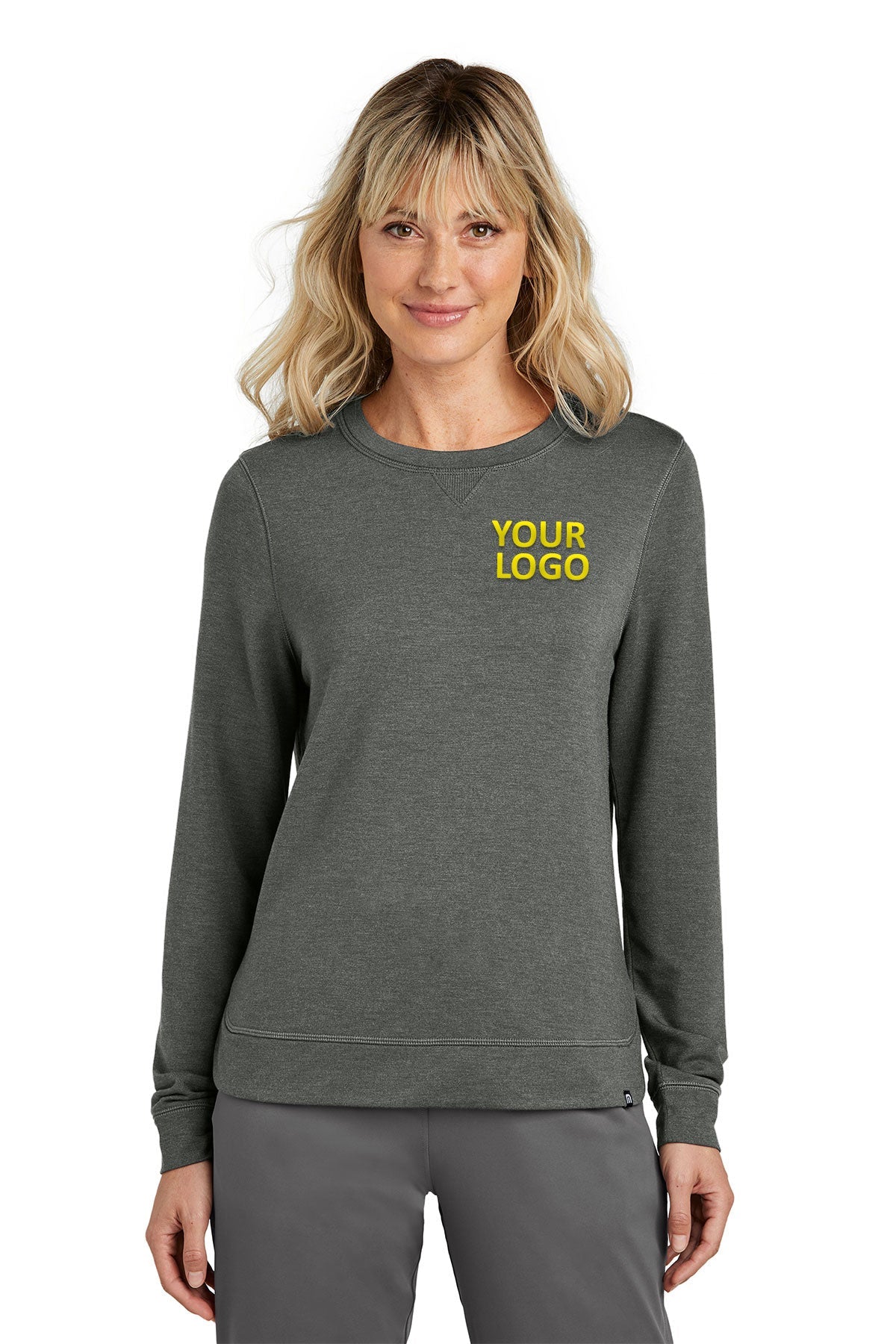 TravisMathew Dark Grey Heather TM1LD003 sweatshirts with logos
