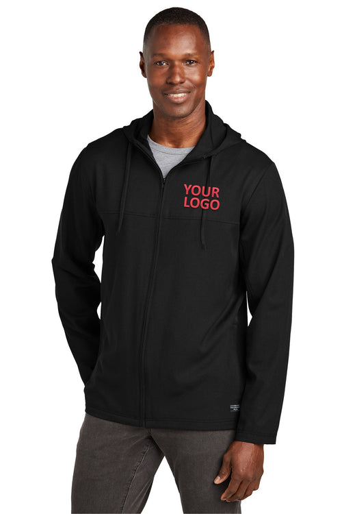TravisMathew Balboa Chest Stripe Custom 1/4-Zips, Black