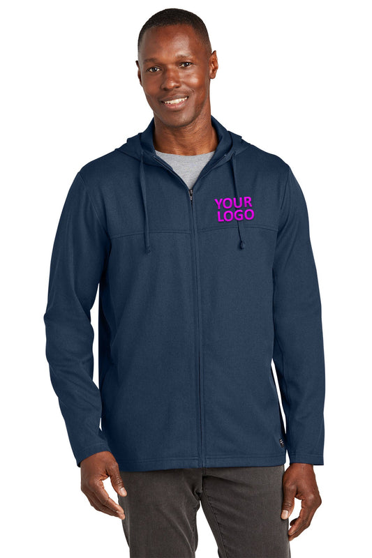TravisMathew Blue Nights Heather TM1MZ338 company jackets with logo