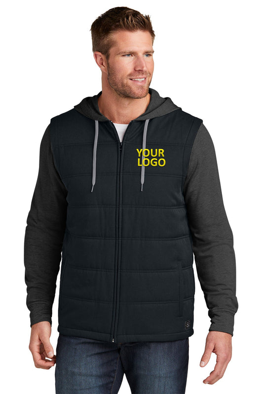 TravisMathew Black/ Black Heather TM1MZ336 jackets with company logo