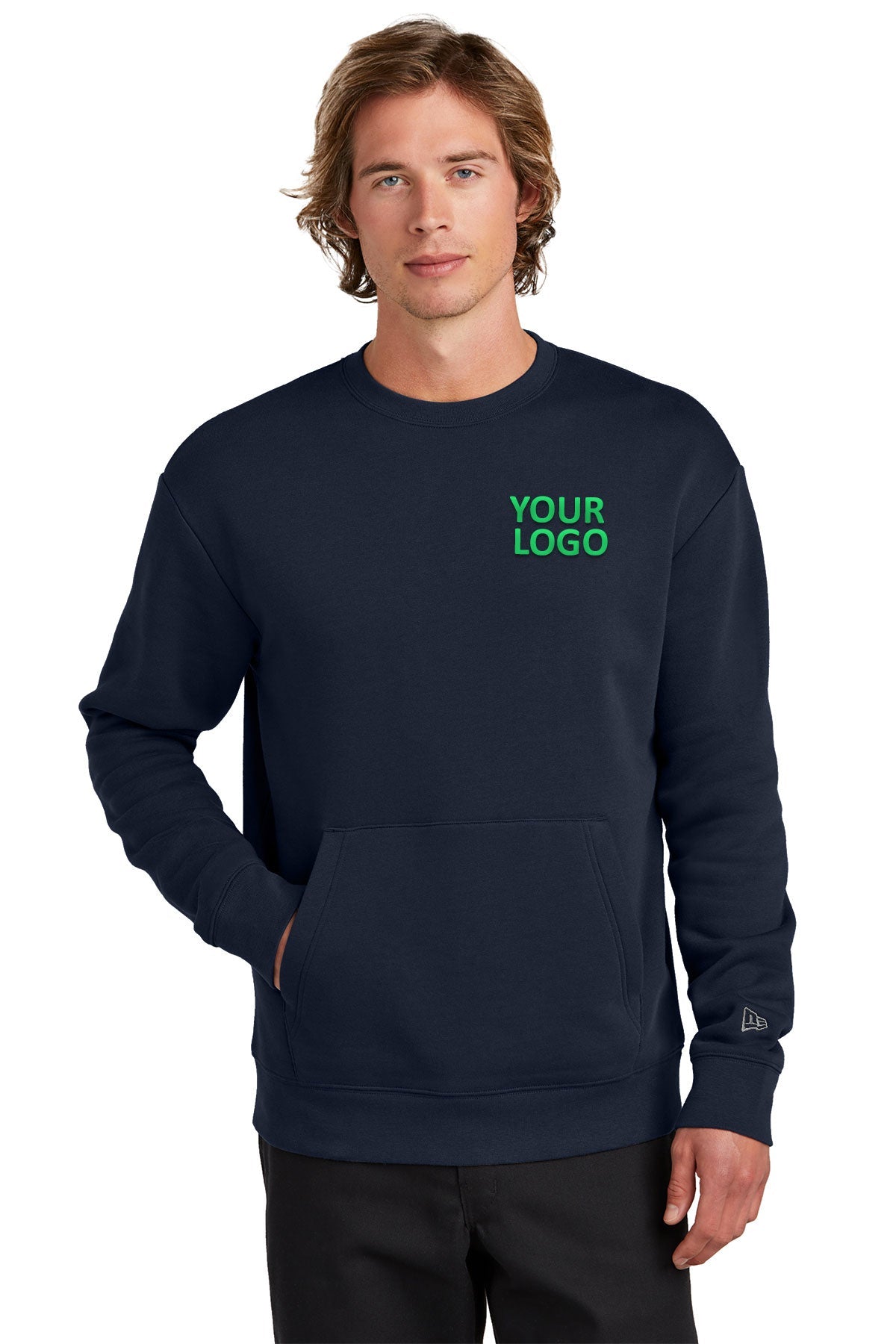 New Era True Navy NEA527 custom dri fit sweatshirts