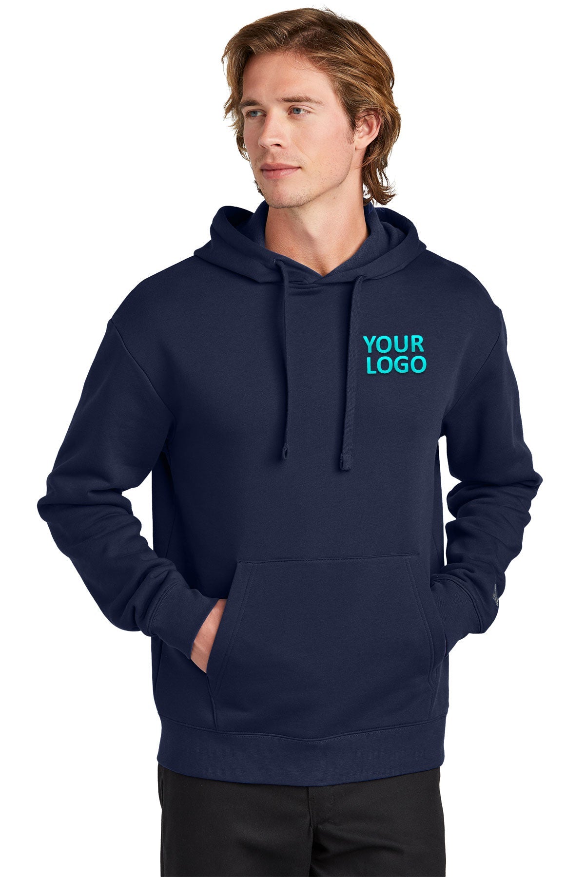 New Era True Navy NEA525 custom design sweatshirts