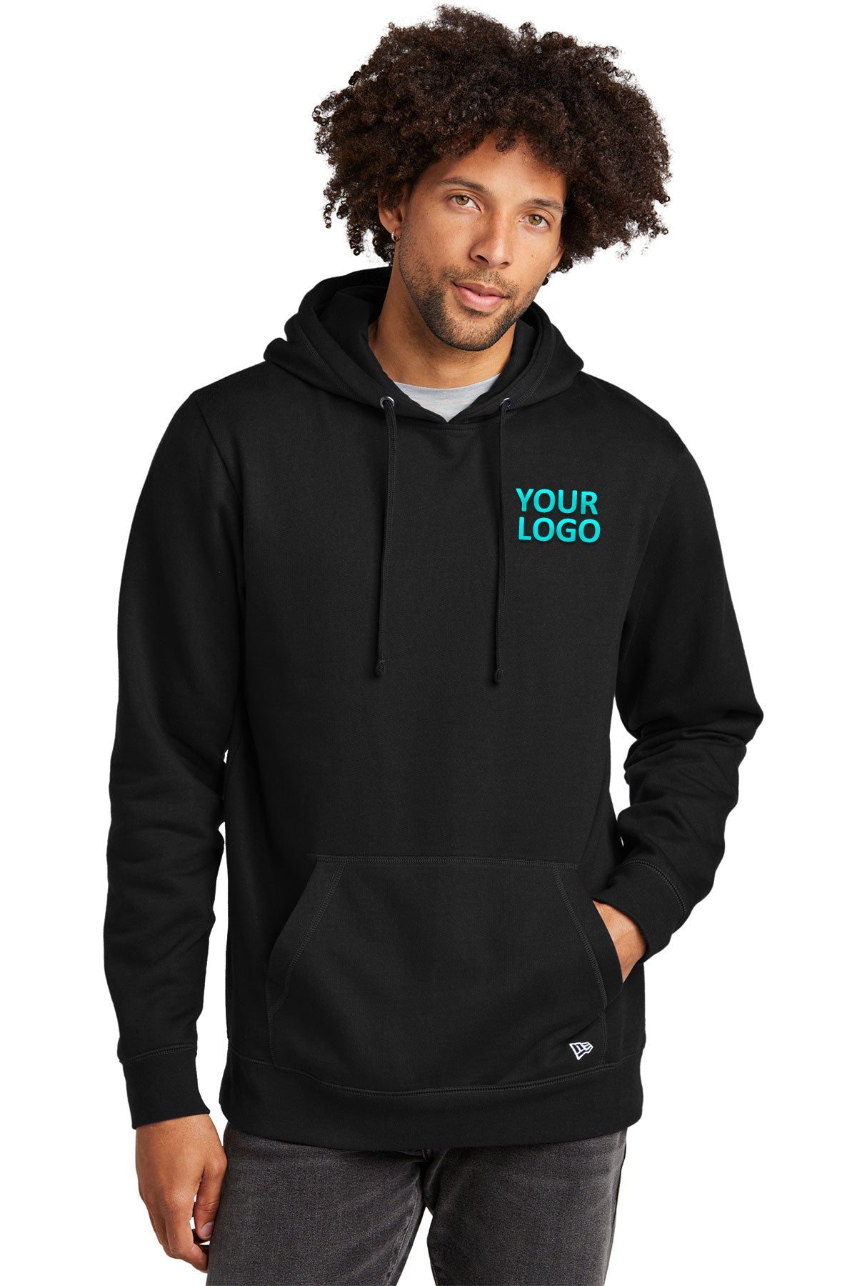 New Era Comeback Fleece Customized Hoodies, Black [Black's Valley AG]