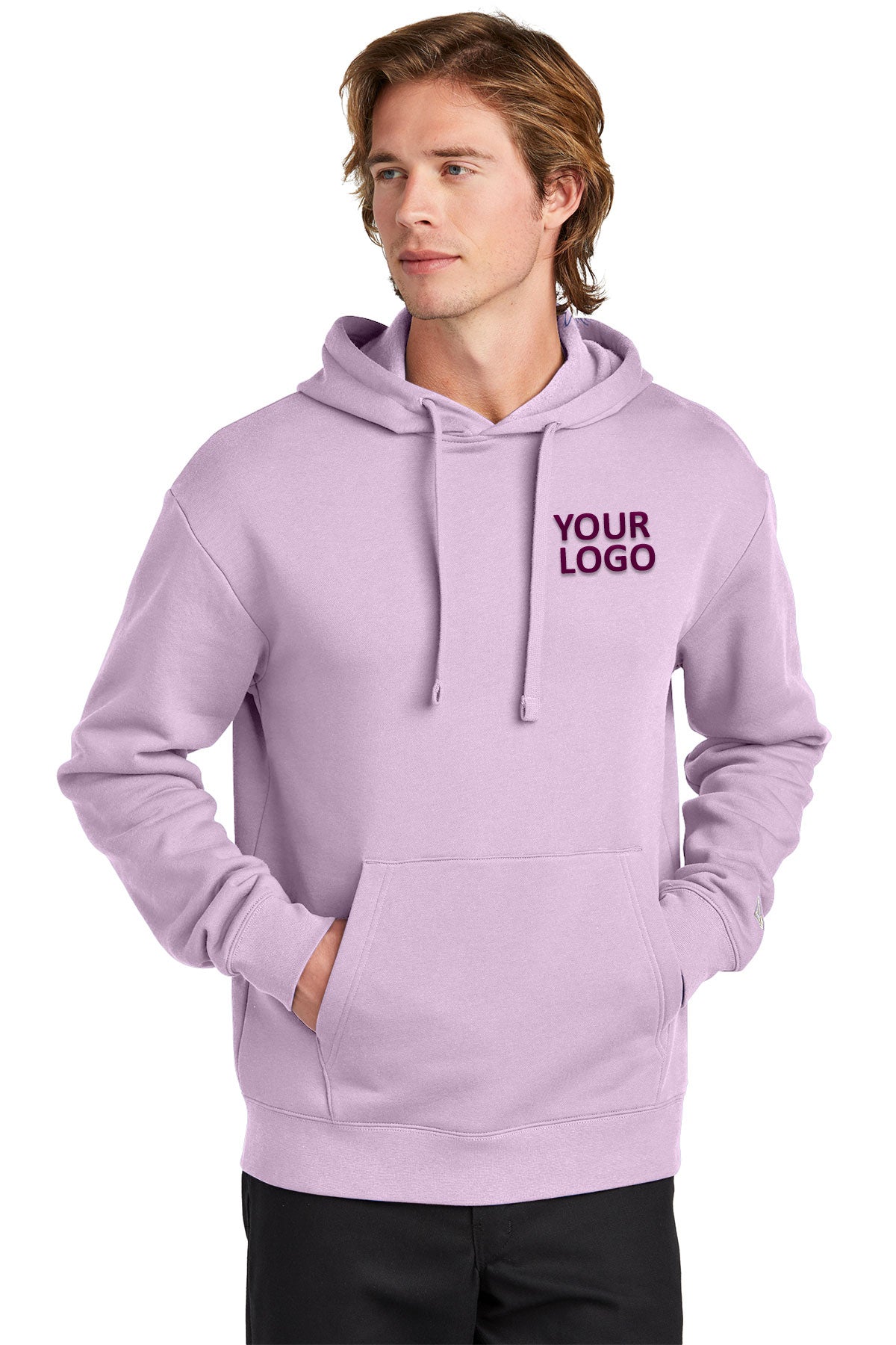 New Era Lavender NEA525 custom logo sweatshirts