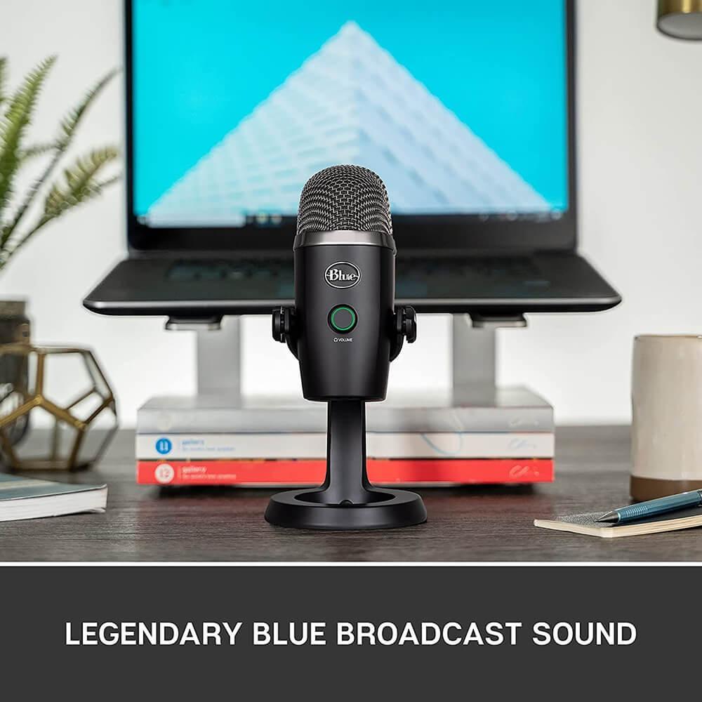 Custom BLUE YETI NANO USB CONDENSER MICROPHONE BLU-YETINANOBK Black