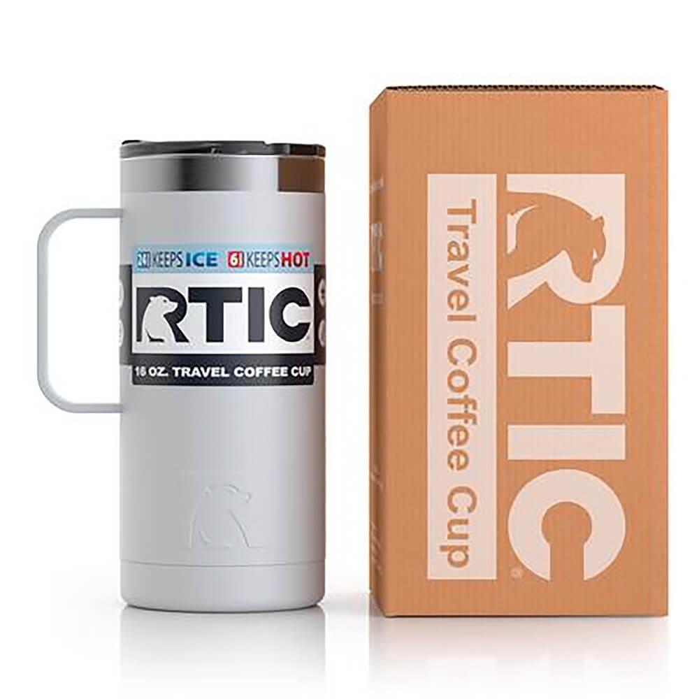 RTIC 16OZ TRAVEL COFFEE CUP RTIC-TRAVELSS White