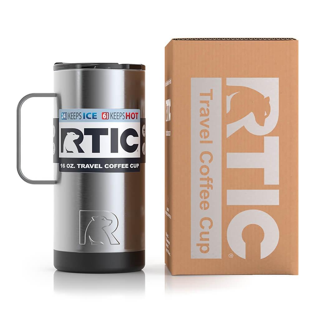 RTIC 16OZ TRAVEL COFFEE CUP RTIC-TRAVELSS Silver