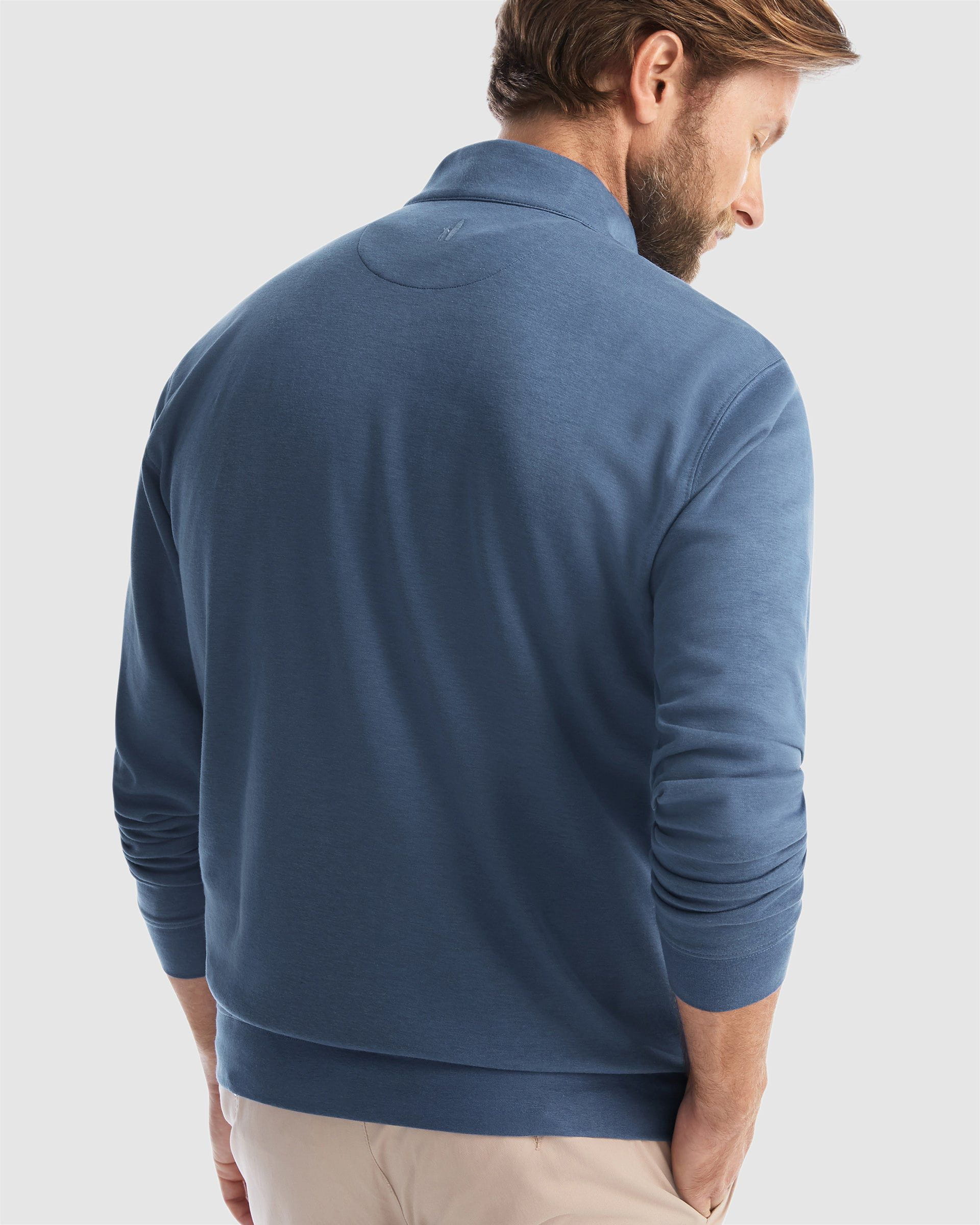 Branded Johnnie O Mens Sully 1/4 Zip Pullover Helios Blue