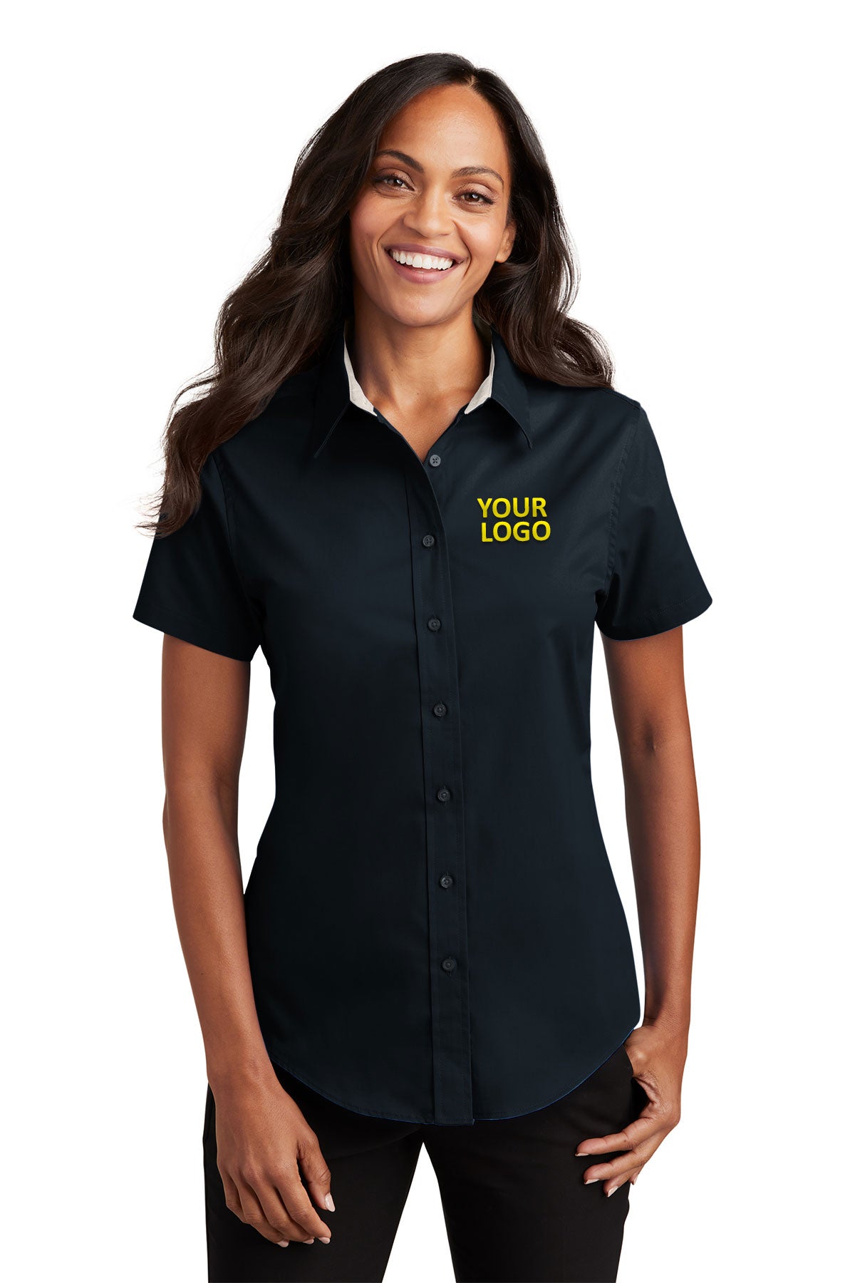 Port Authority Classic Navy/Light Stone L508 order embroidered polo shirts