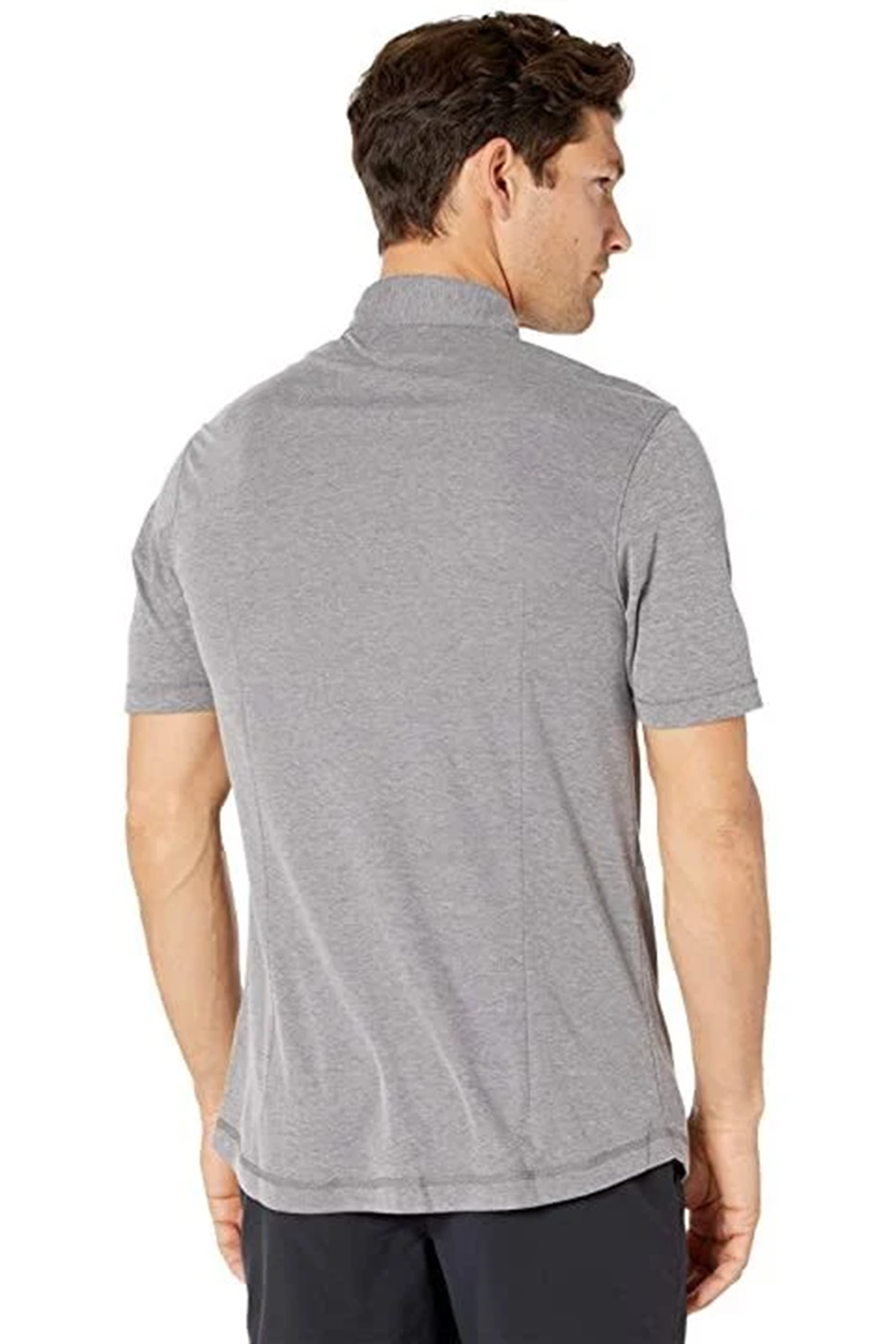 Linksoul Mens Full Button Short Sleeve Shirt LS1313 Grey