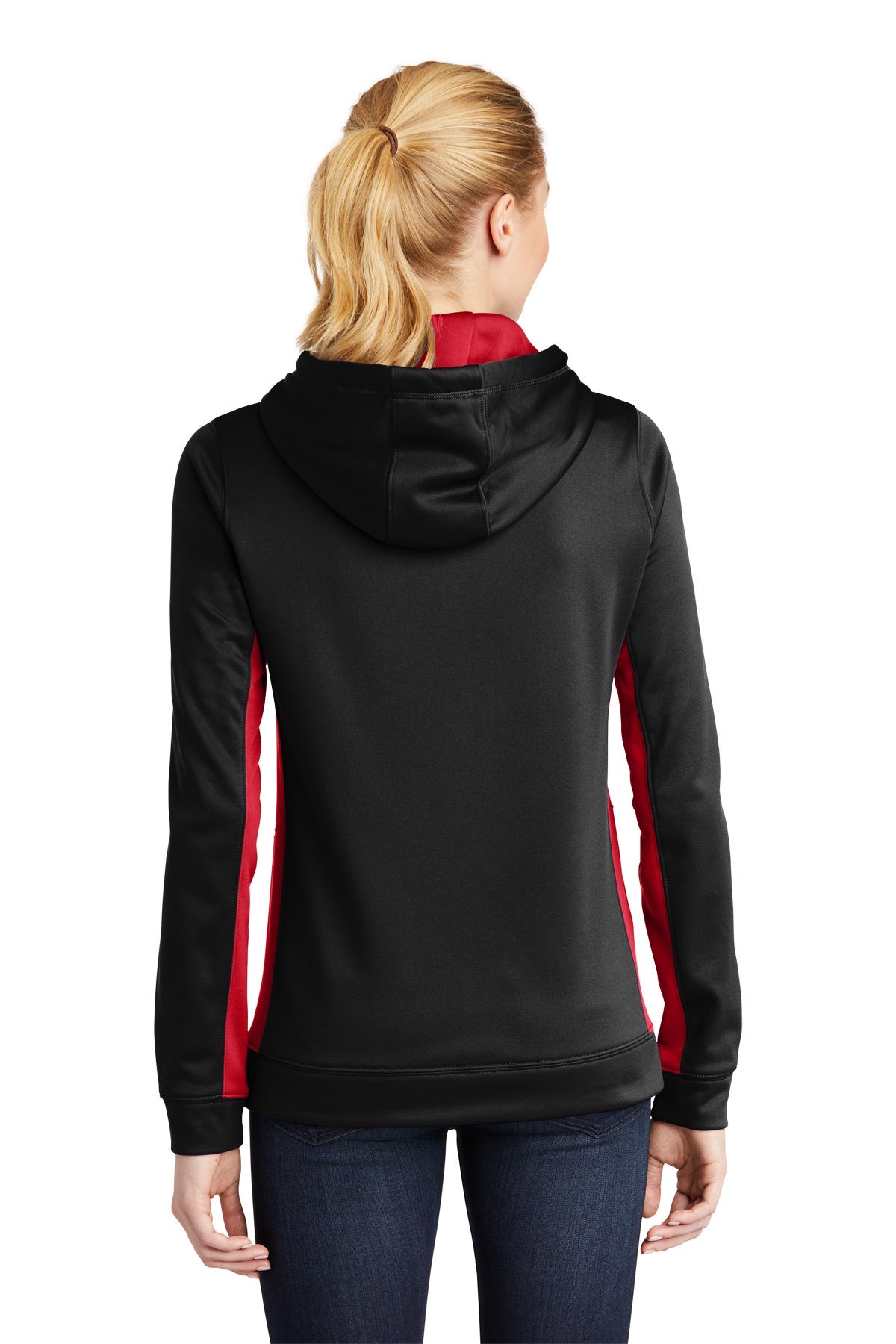 sport-tek_lst235 _black/ deep red_company_logo_sweatshirts