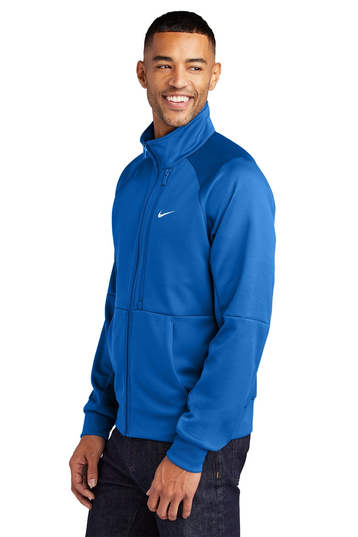 Nike Full-Zip Chest Swoosh Custom Jackets, Royal