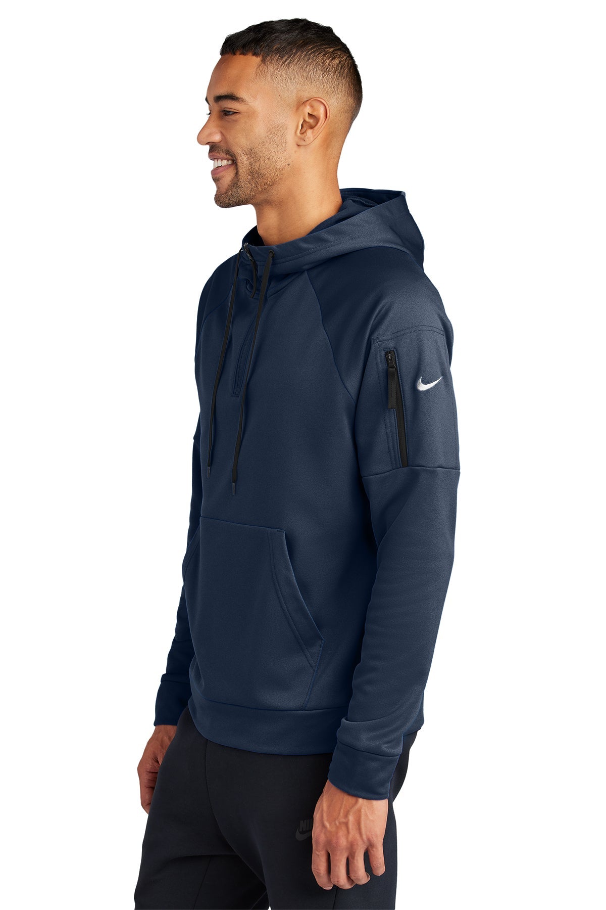 Nike Therma-FIT Pocket Fleece Custom Hoodies, Navy