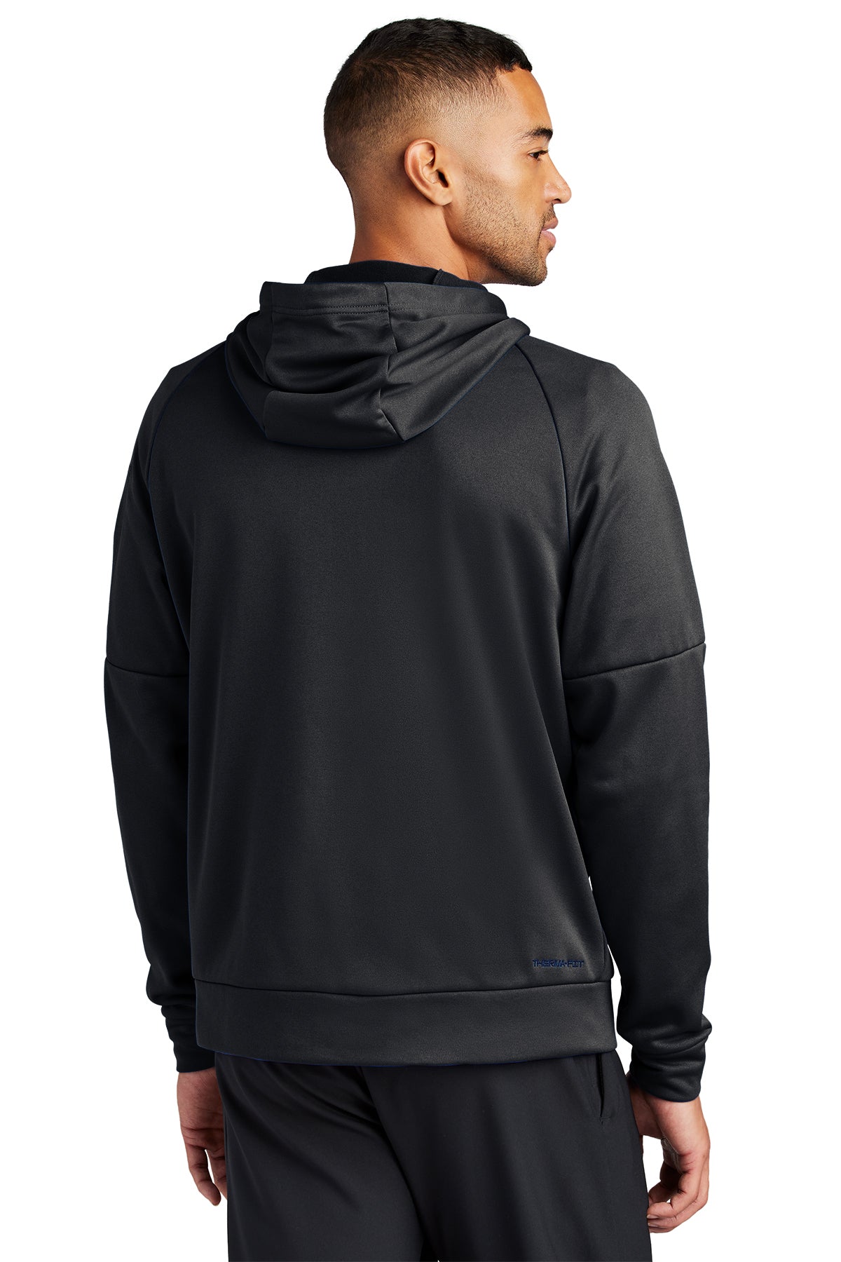 Nike Therma-FIT Pocket ZipUp Custom Hoodies, Black