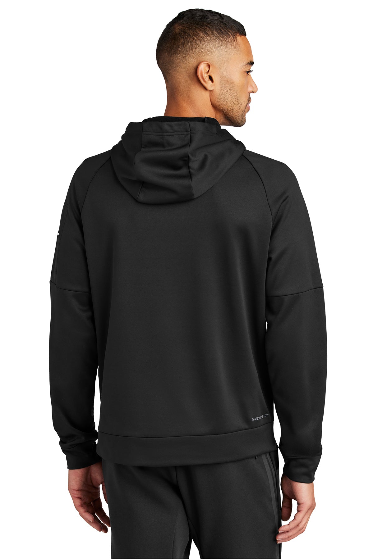 Branded Nike Therma-FIT Pocket Pullover Fleece Hoodie NKFD9735 Black