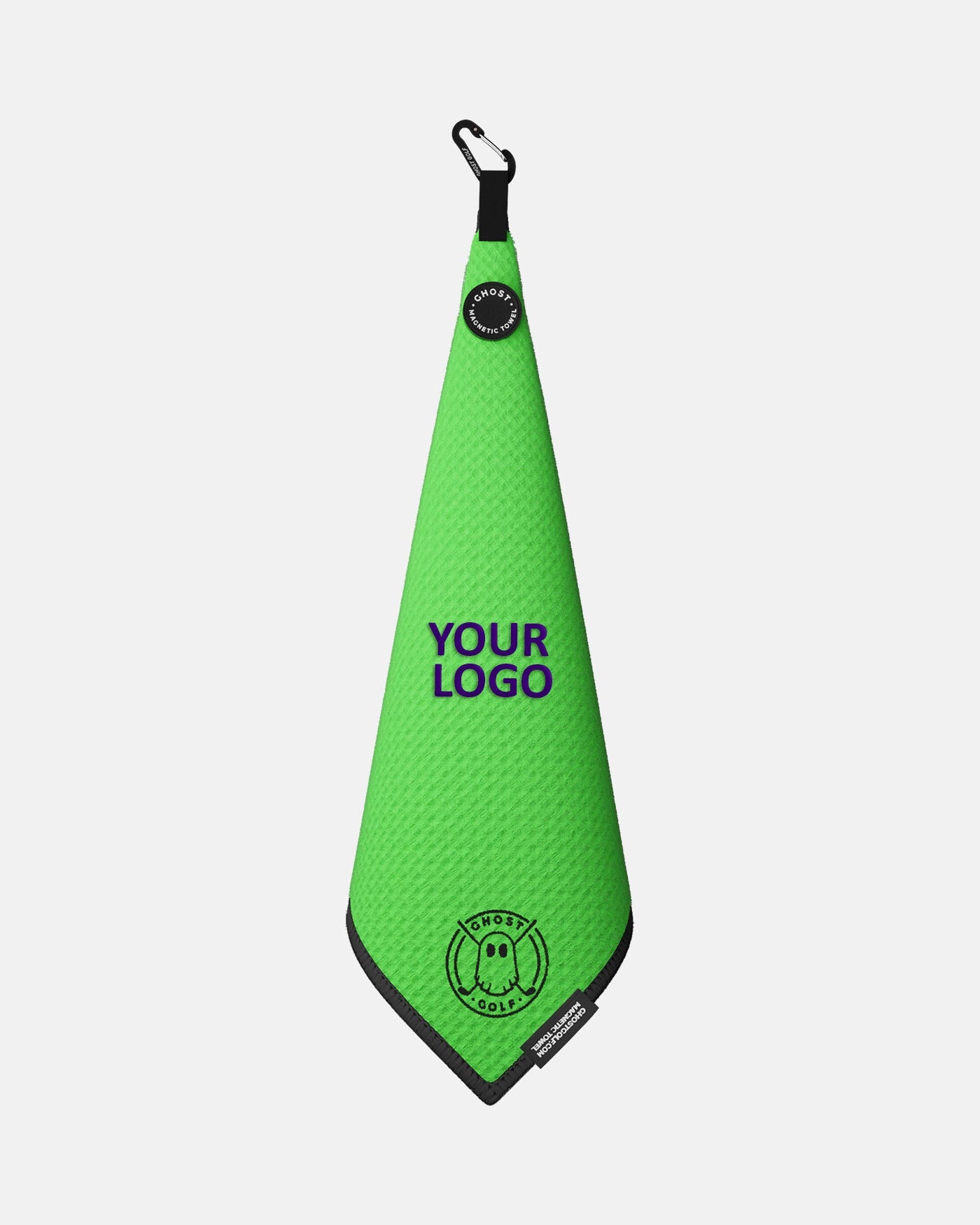 Custom Golf Towel Ghost Greenside Neon Green