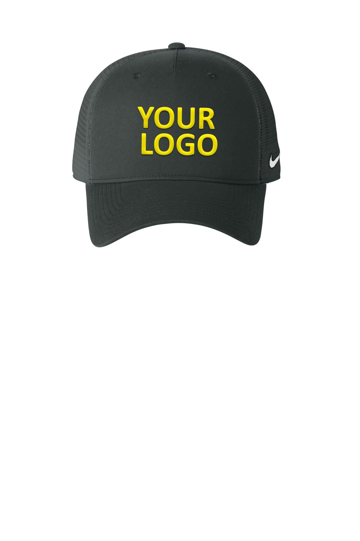 Nike Snapback Mesh Trucker Custom Caps, Anthracite