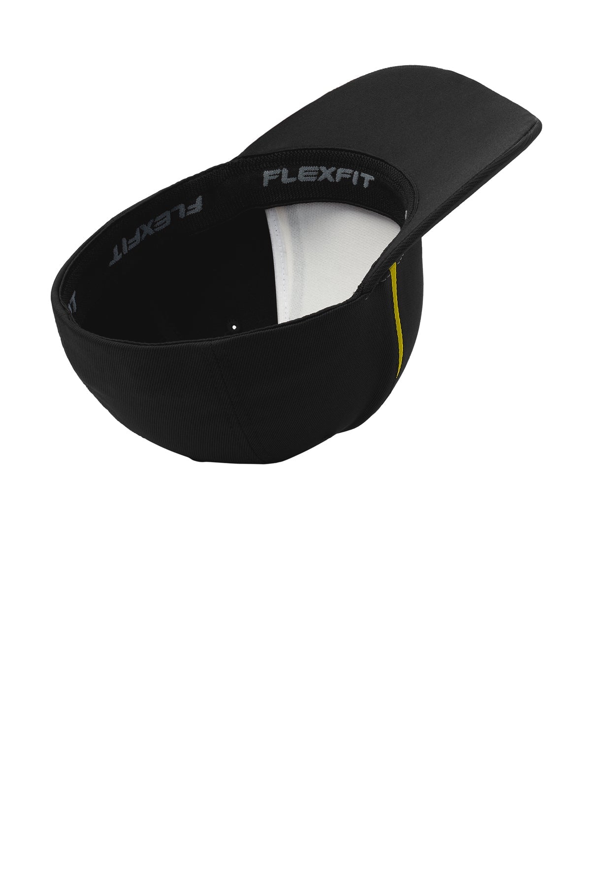 Sport-Tek Flexfit Performance Customized Colorblock Caps, Black/Gold