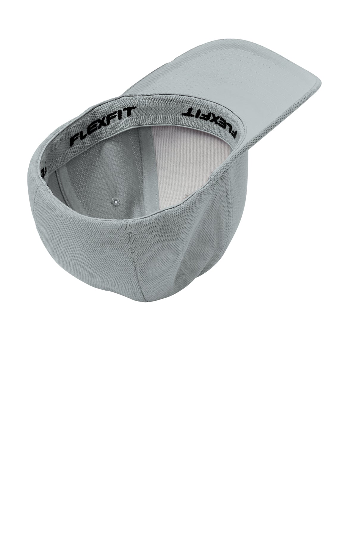 Sport-Tek Flexfit Cool & Dry Branded Poly Block Mesh Caps, Grey Heather