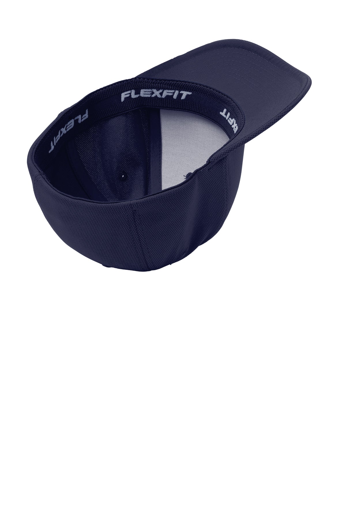 Sport-Tek Flexfit Cool & Dry Branded Poly Block Mesh Caps, True Navy