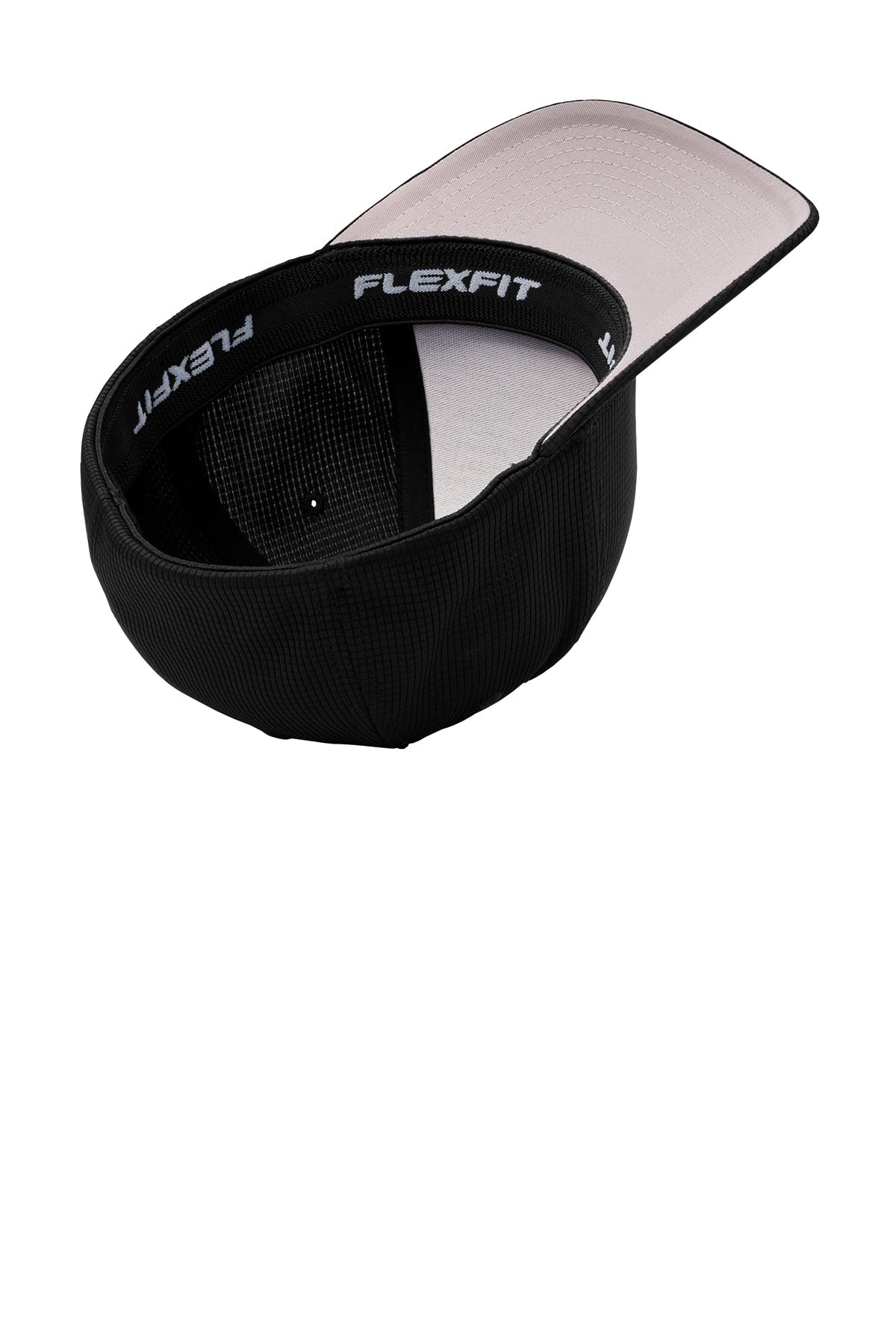 Sport-Tek Flexfit Customized Grid Texture Caps, Black
